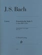 French Suite V in G Major, BWV 816 piano sheet music cover